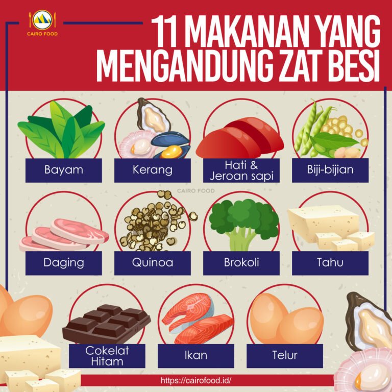 makanan yang mengandungi zat besi