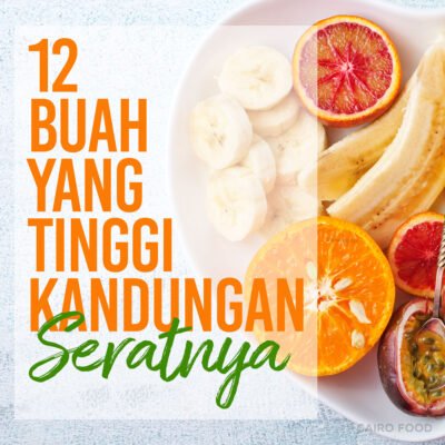 12 buah yang tinggi kandungan seratnya