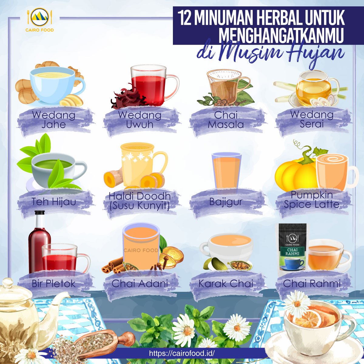 12 minuman herbal untuk menghangatkanmu di musim hujan