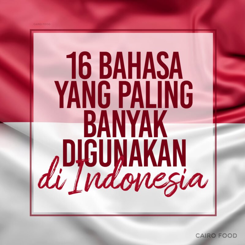 16 bahasa yang paling banyak digunakan di indonesia