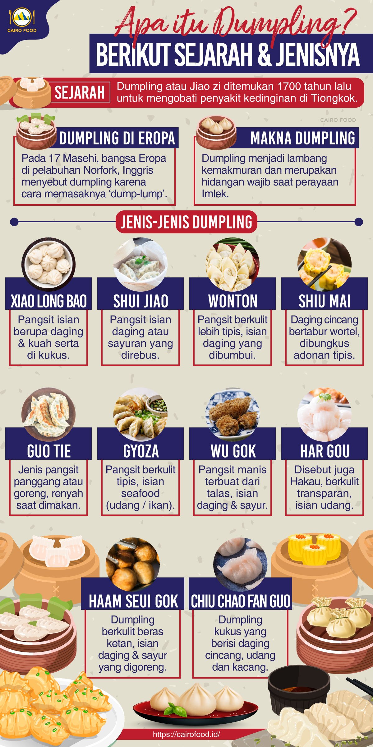 apa itu dumpling berikut sejarah dan jenisnya