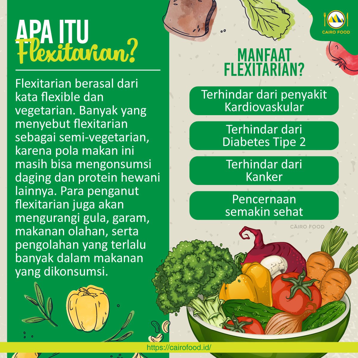 apa itu flexitarian berikut 4 manfaat dan kekurangannya