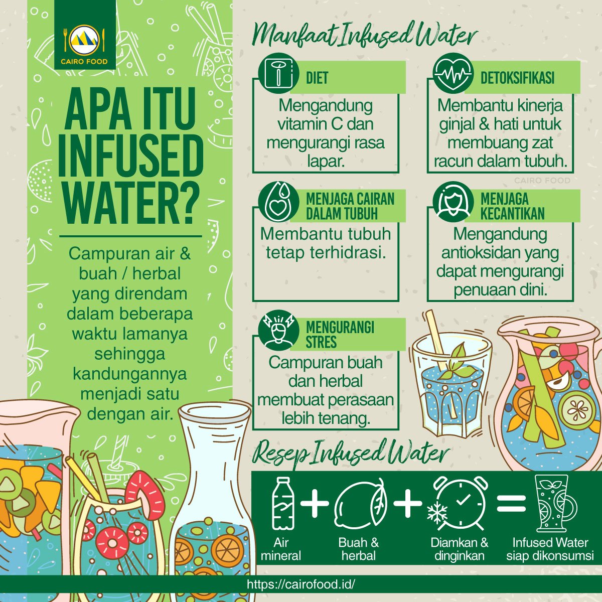 apa itu infused water berikut manfaat dan resepnya