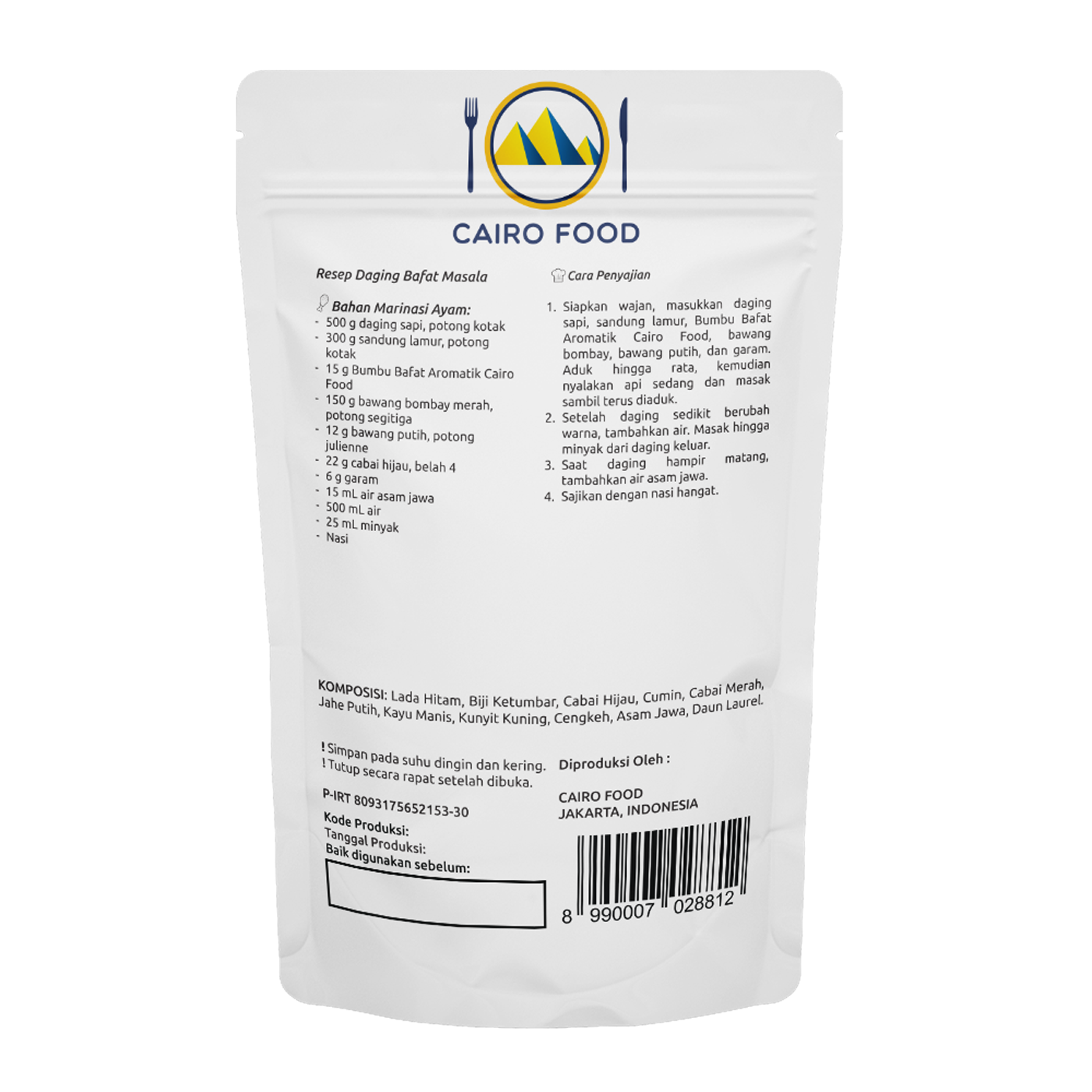 aromatic bafat masala depan 100g