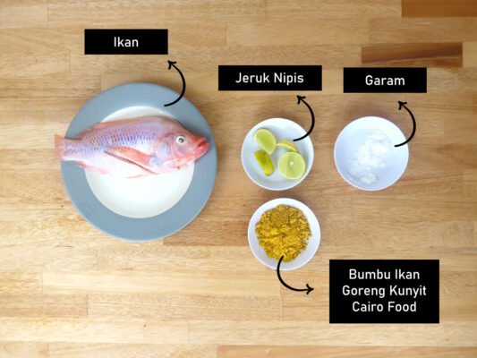 bahan ikan goreng kunyit