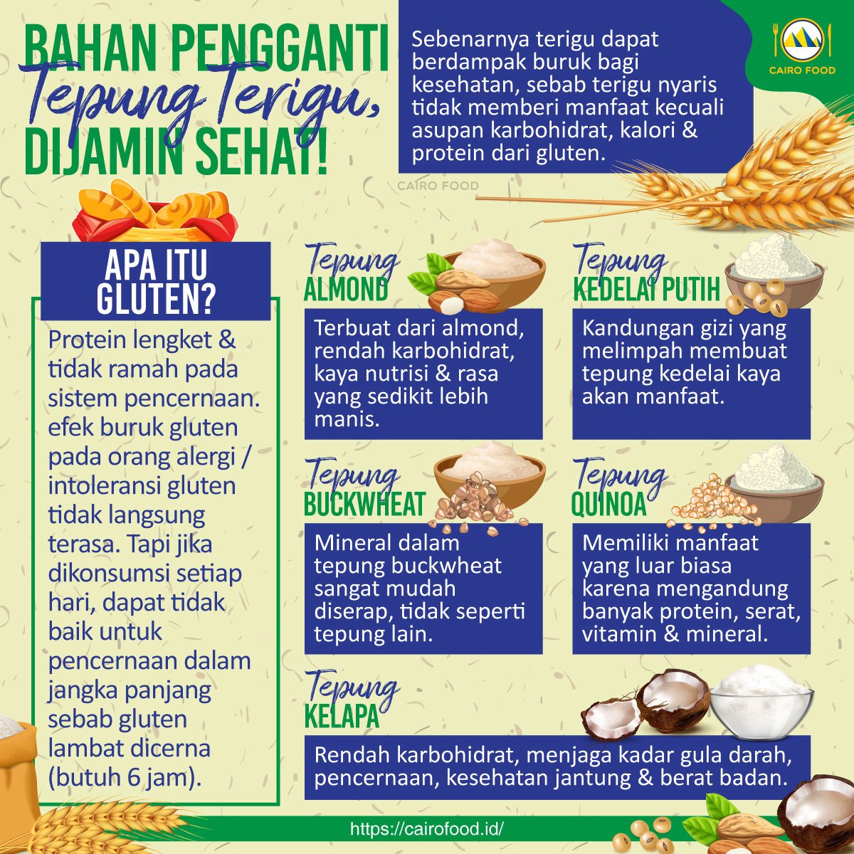 bahan pengganti tepung terigu dijamin sehat