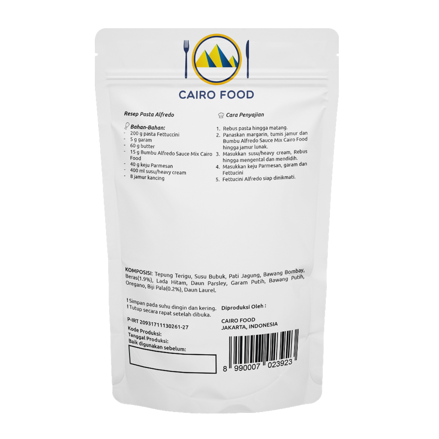 Alfredo Sauce Mix (Saus Alfredo Bubuk)