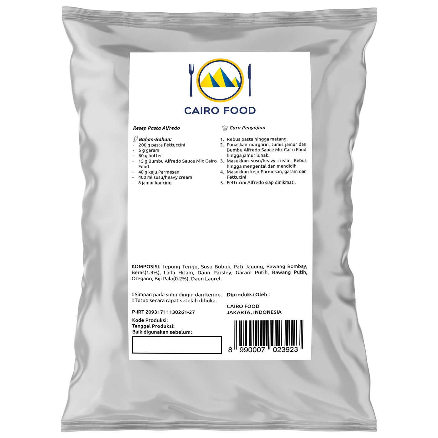 Alfredo Sauce Mix (Saus Alfredo Bubuk)