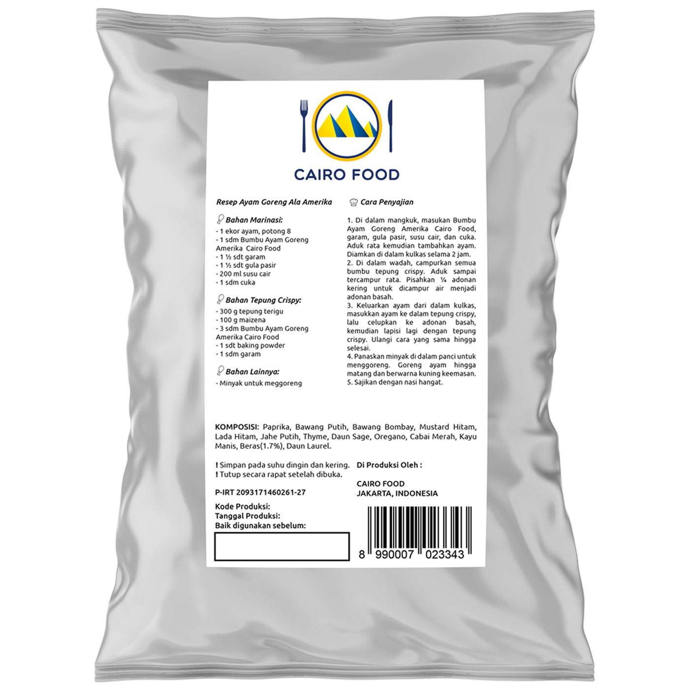 American Fried Chicken Spice Mix (Bumbu Ayam Goreng Amerika)