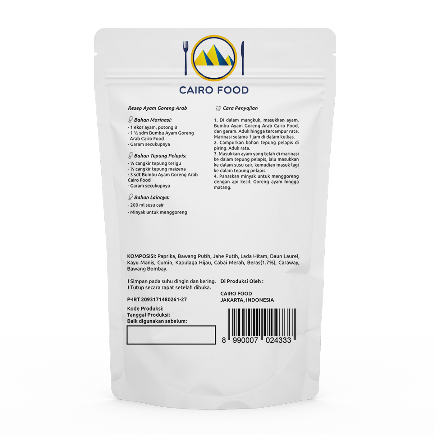 Arabic Fried Chicken Seasoning (Bumbu Ayam Goreng Arab)