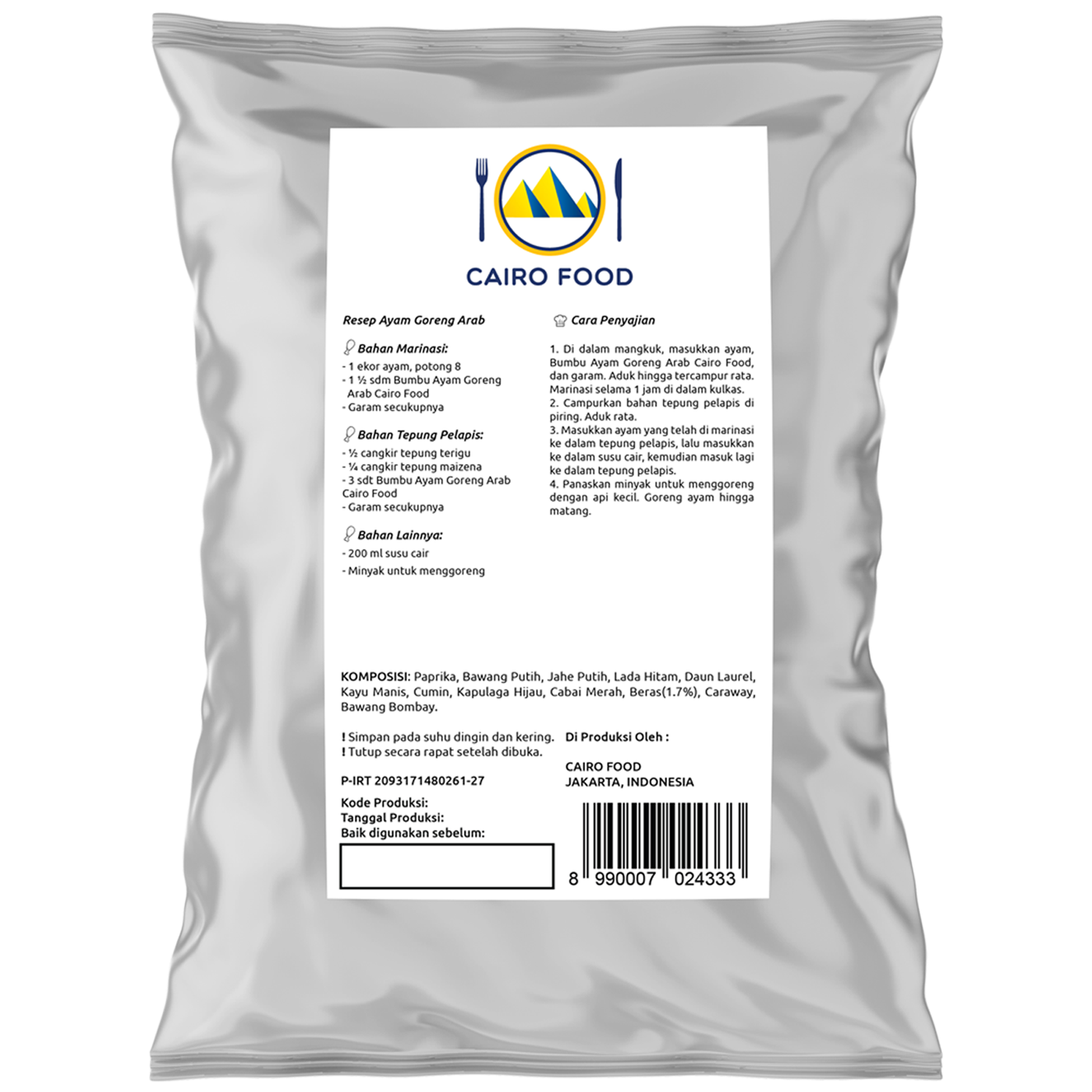 Arabic Fried Chicken Seasoning (Bumbu Ayam Goreng Arab)