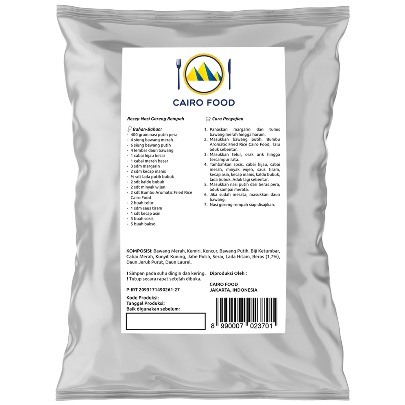 Aromatic Fried Rice Seasoning (Nasi Goreng Rempah Aromatic)