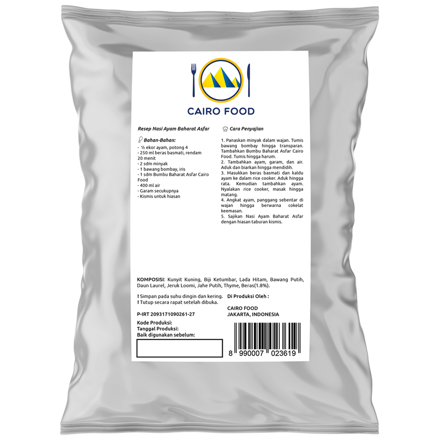 Baharat Asfar (Bumbu Baharat Asfar)