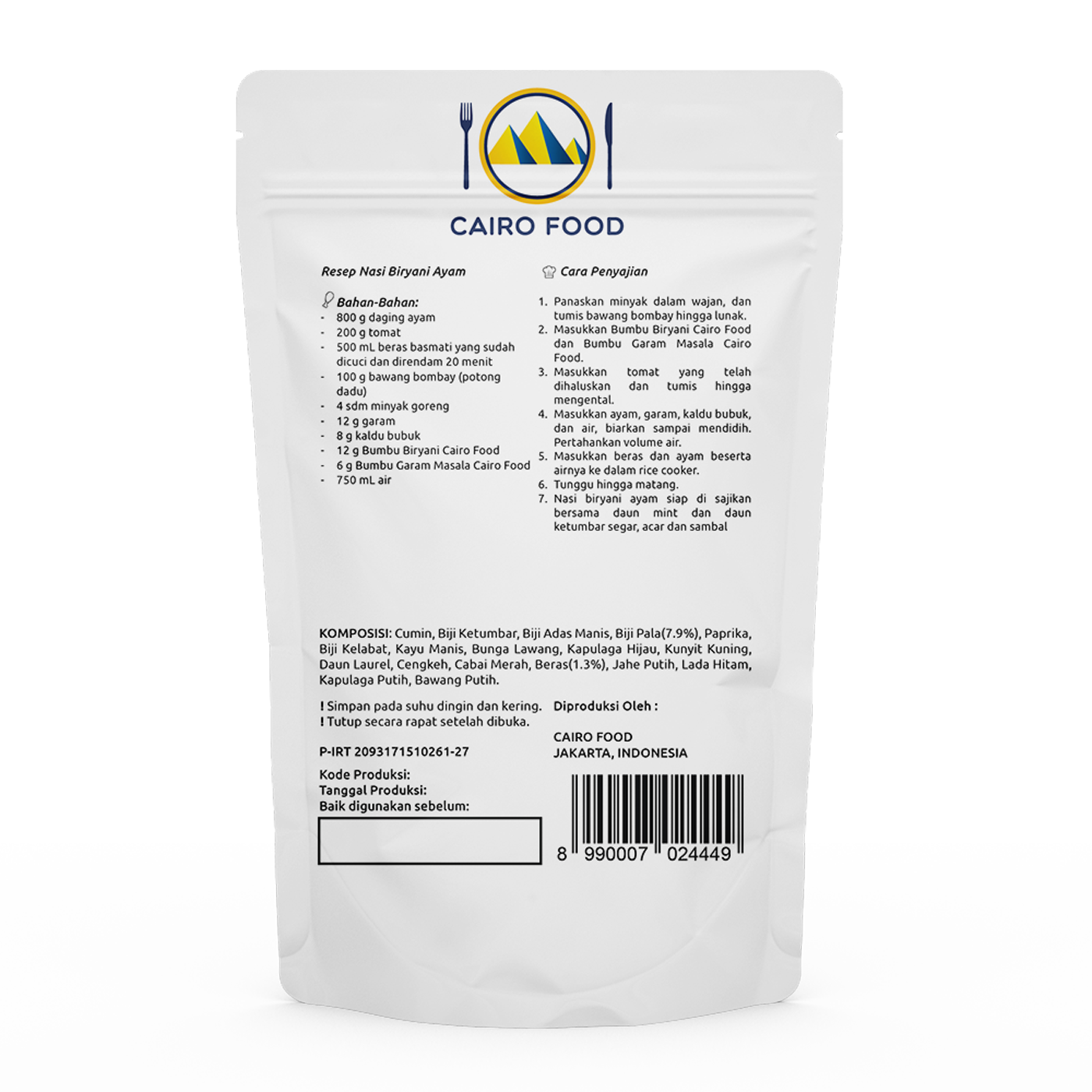 Biryani Seasoning (Bumbu Biryani)