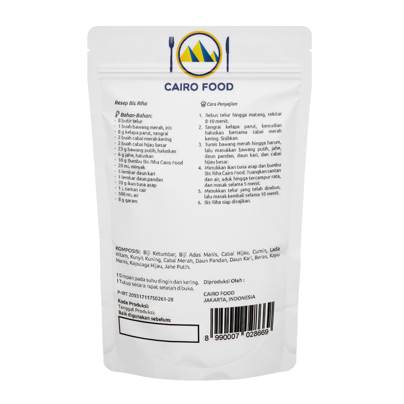 Bis Riha Seasoning (Bumbu Bis Riha)