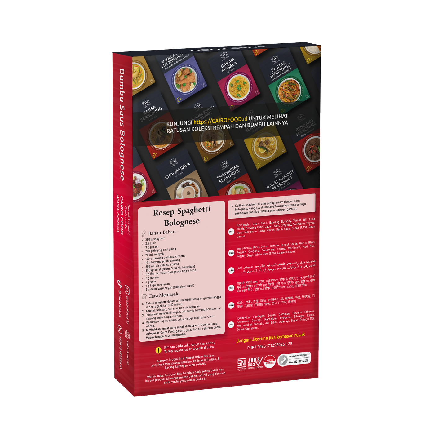 Bolognese Sauce Mix (Bumbu Saus Bolognese)