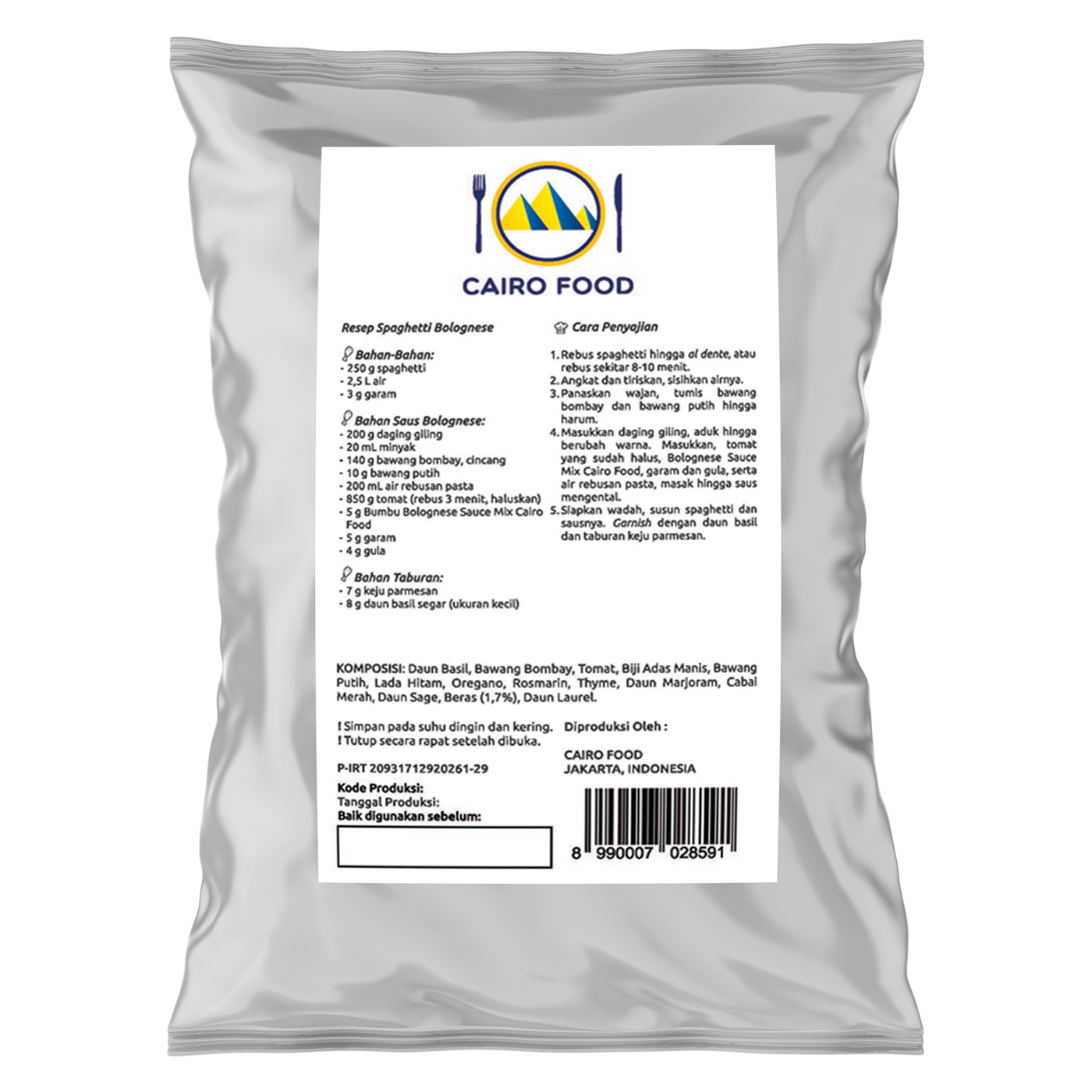 Bolognese Sauce Mix (Bumbu Saus Bolognese)