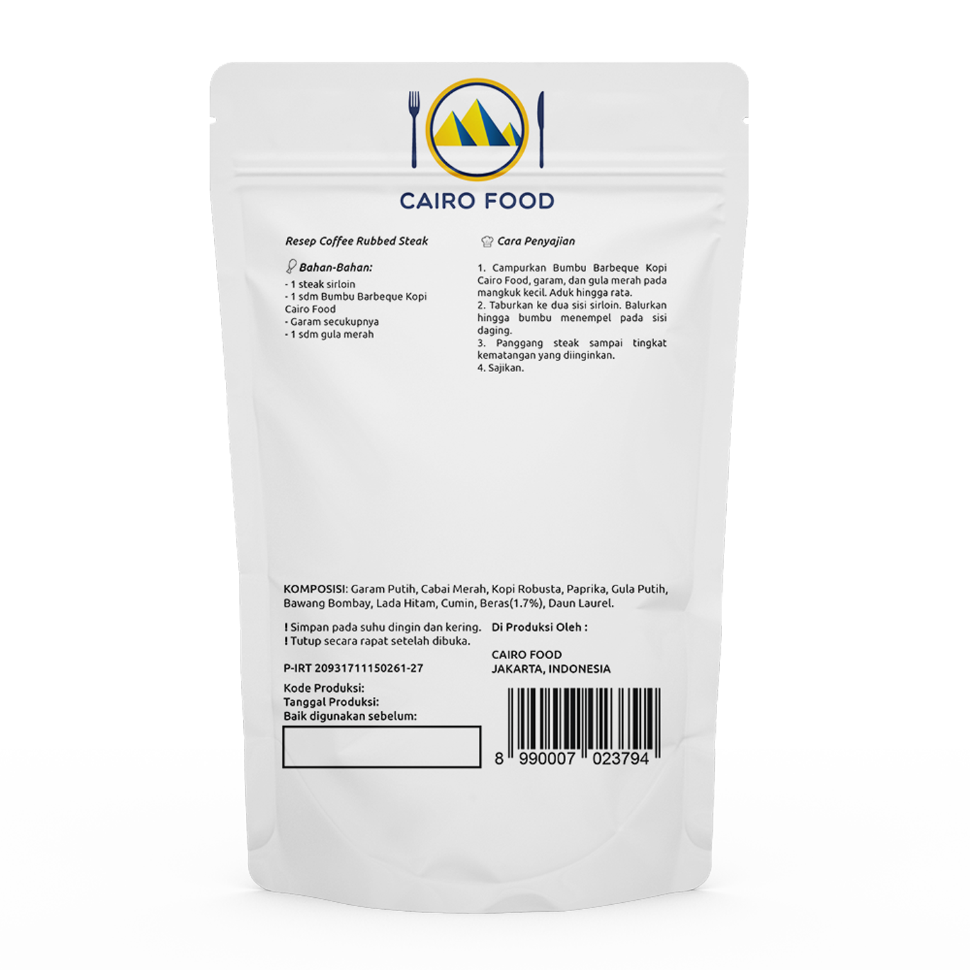 Coffee Rub Spices Mix For Barbeque (Bumbu Barbeque Kopi)