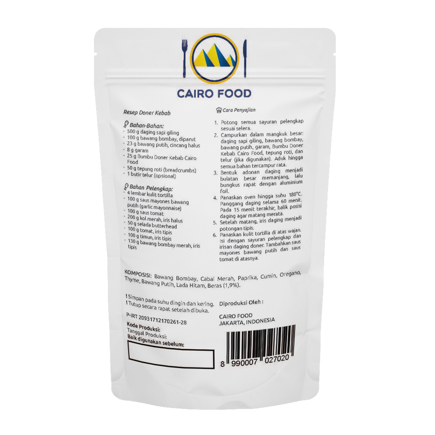 Doner Kebab Seasoning (Bumbu Doner Kebab)