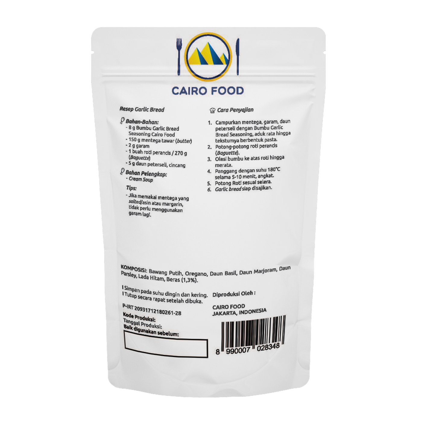 Garlic Bread Seasoning (Bumbu Roti Bawang Putih)