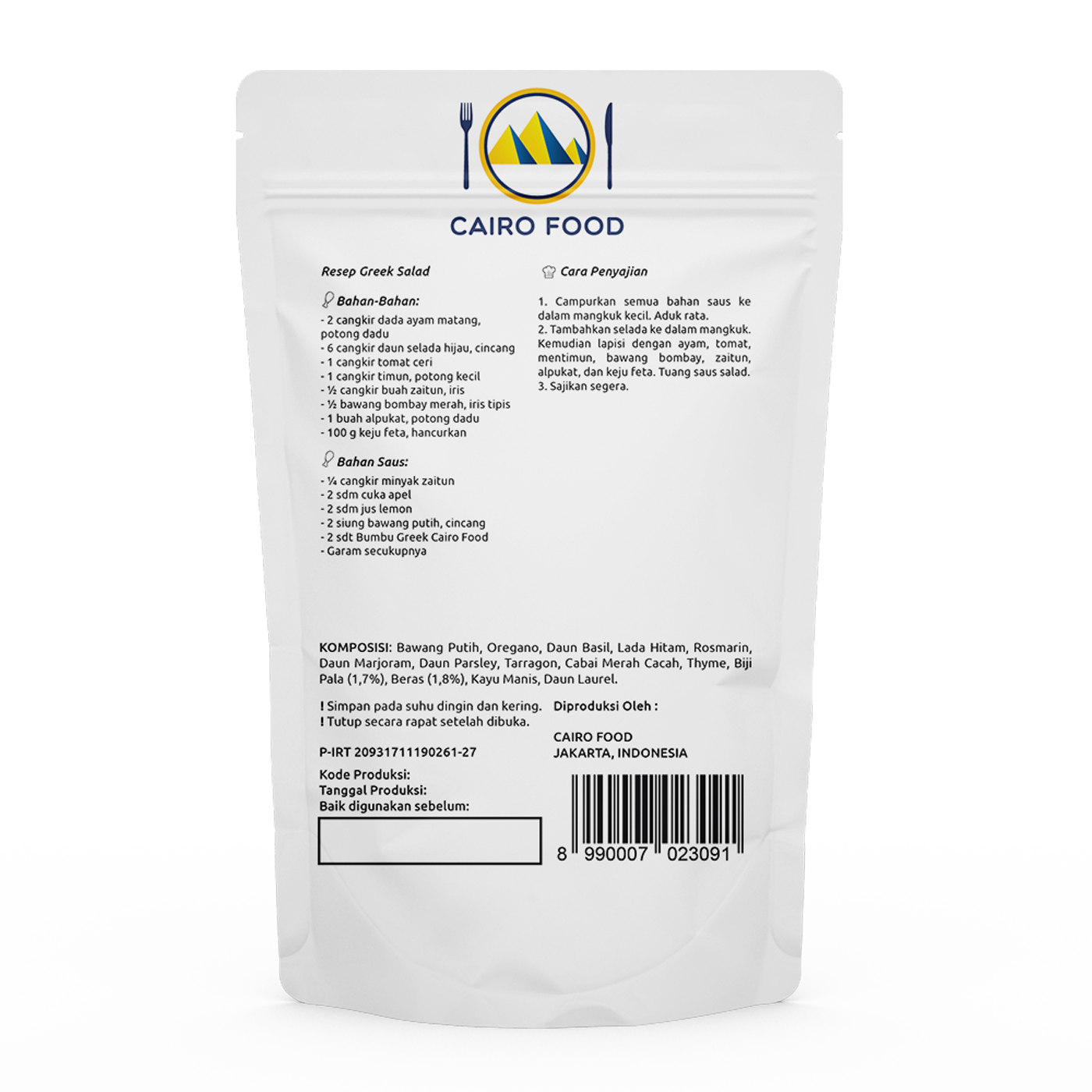 Greek Seasoning (Bumbu Greek)