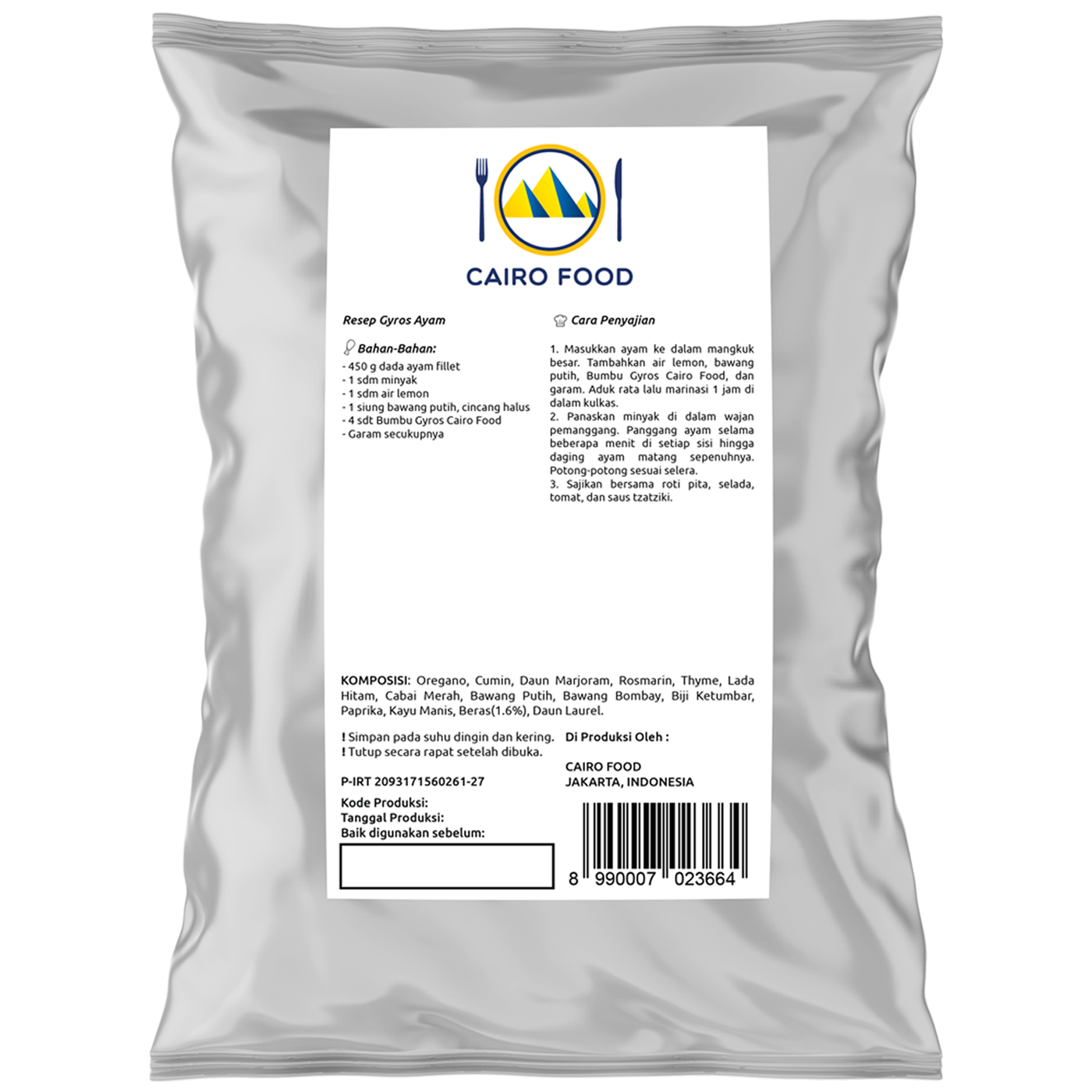 Gyros Seasoning (Bumbu Gyros)