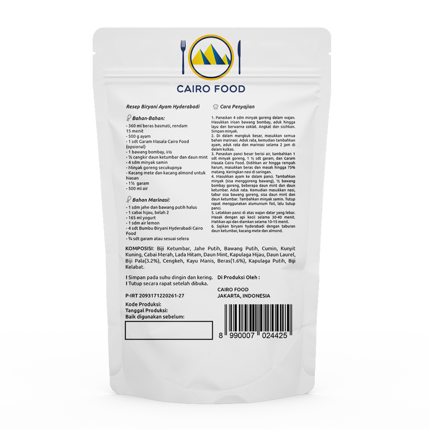 Hyderabadi Biryani Seasoning (Bumbu Biryani Hyderabadi)