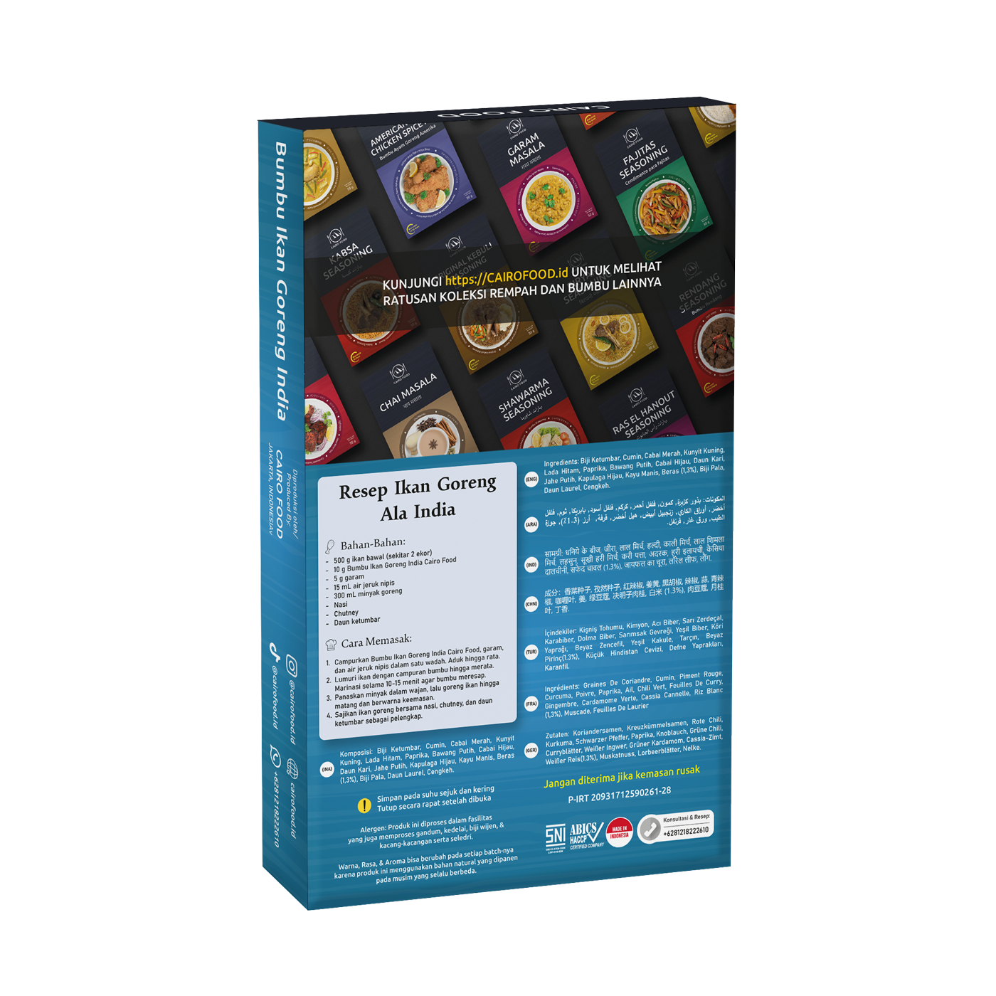 Indian Style Fried Fish Seasoning (Bumbu Ikan Goreng India)