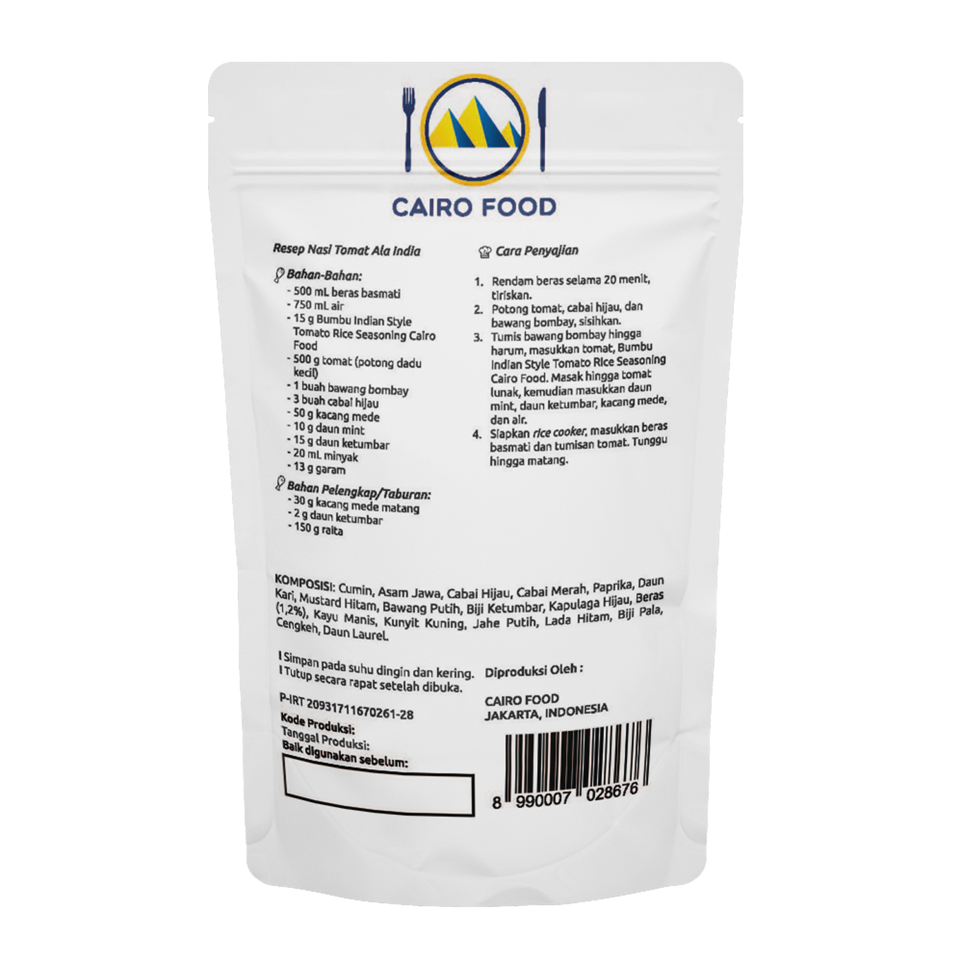 Indian Style Tomato Rice Seasoning (Bumbu Nasi Tomat Ala India)
