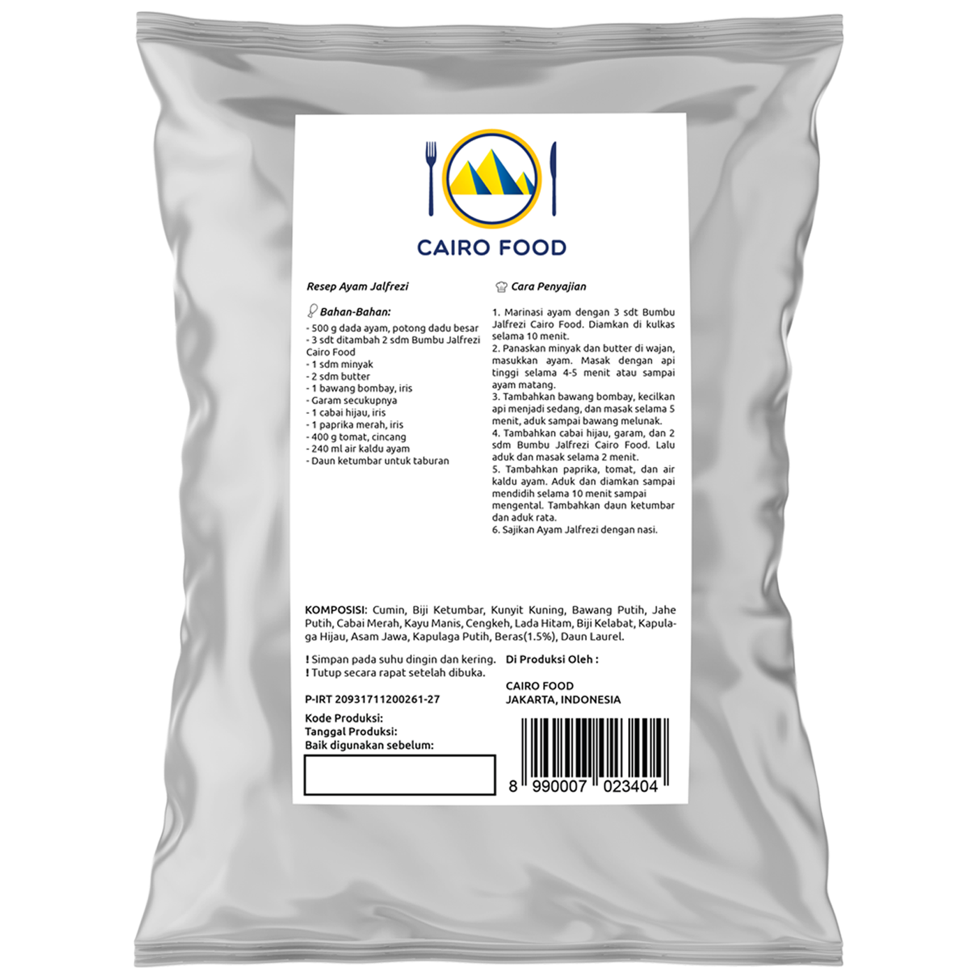 Jalfrezi Seasoning (Bumbu Jalfrezi)