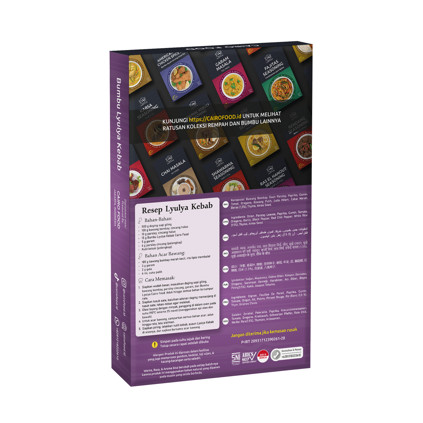 Lyulya Kebab Seasoning (Bumbu Kebab Lyulya)