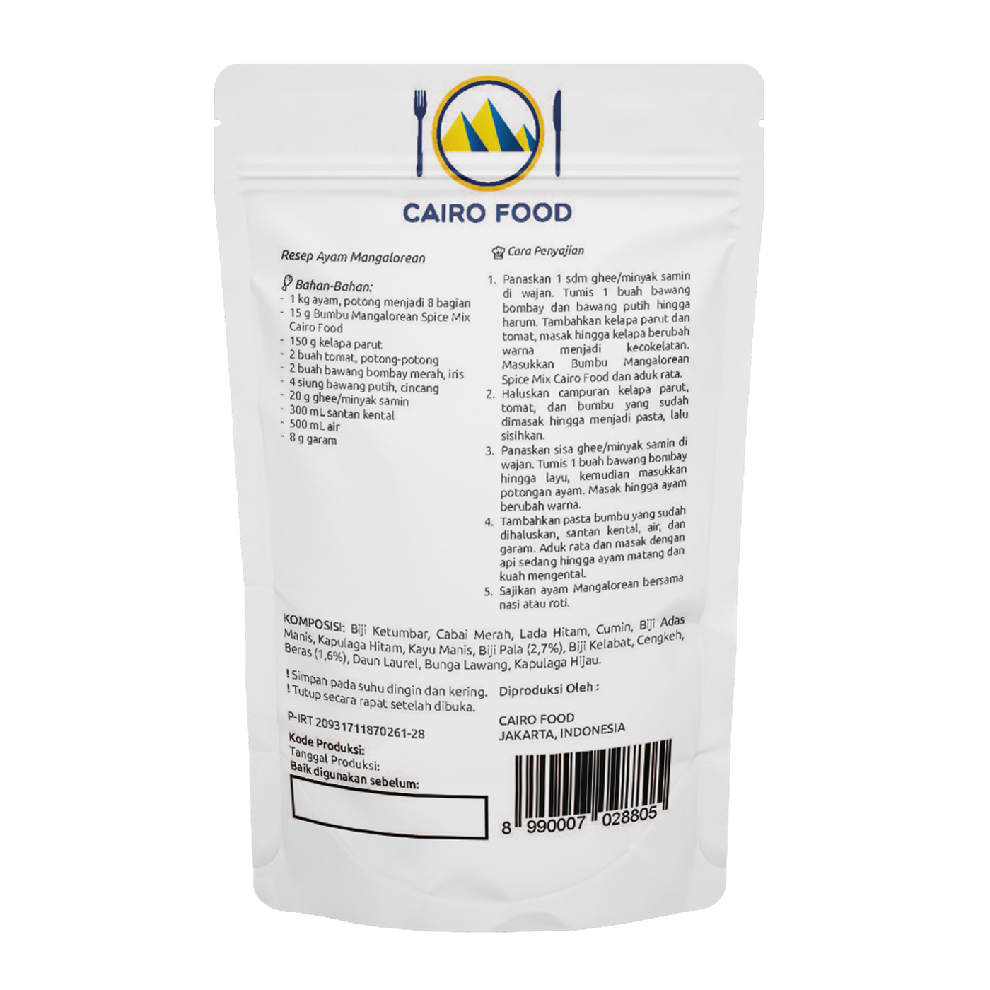 Mangalorean Spice Mix (Bumbu Mangalorean)