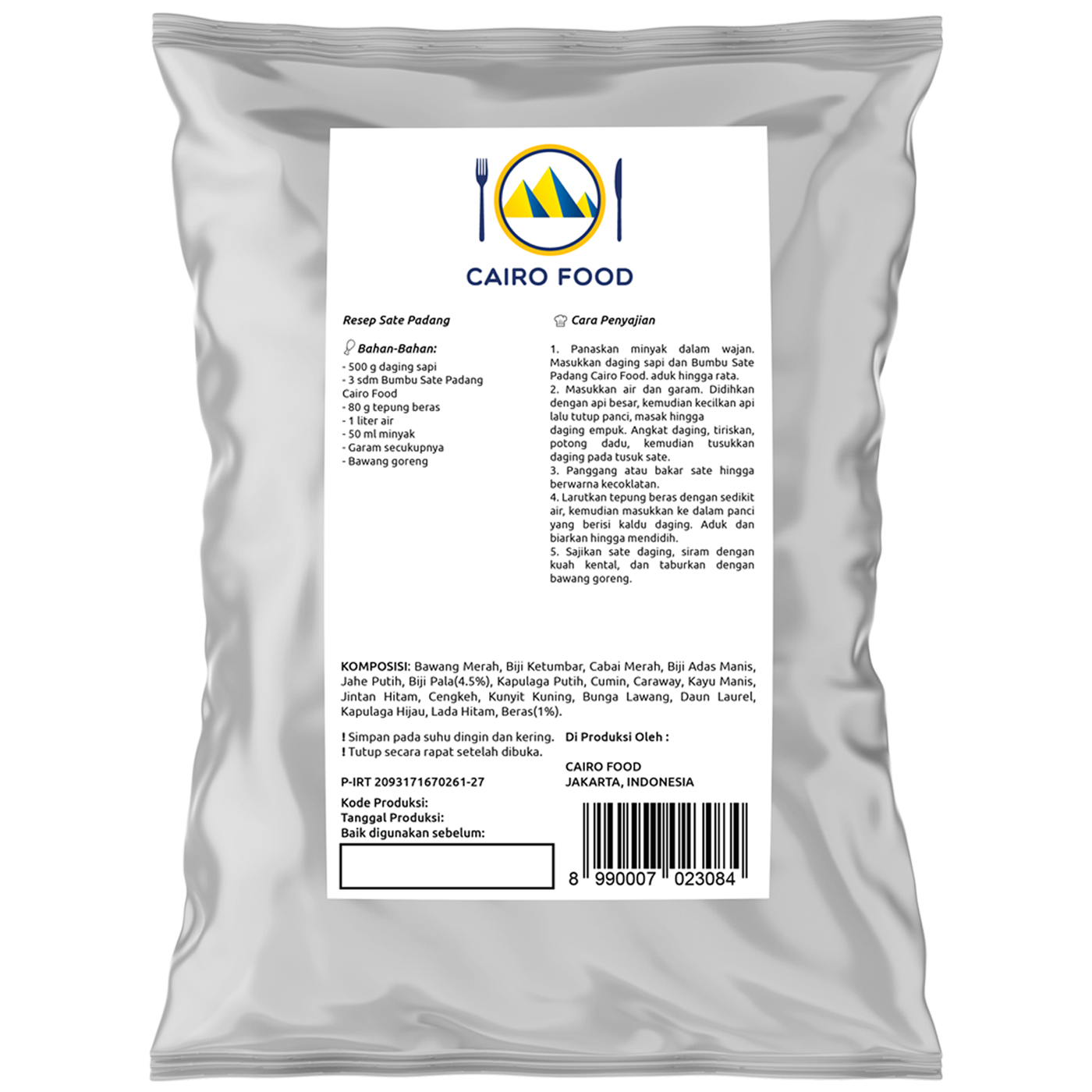 Padang Satay Seasoning (Bumbu Sate Padang)