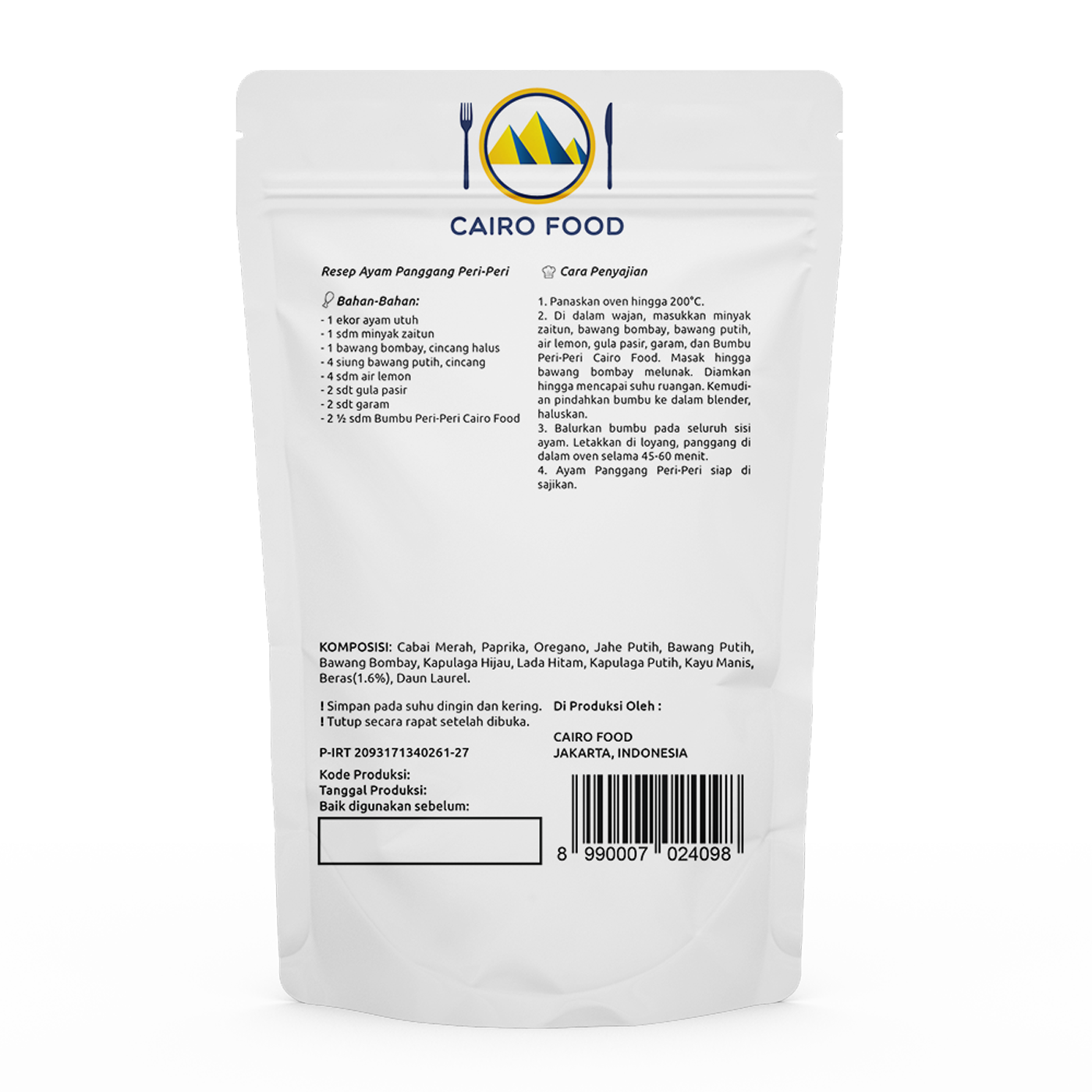 Peri Peri Seasoning (Bumbu  Peri Peri) Peri Peri Seasoning (Bumbu Peri Peri)