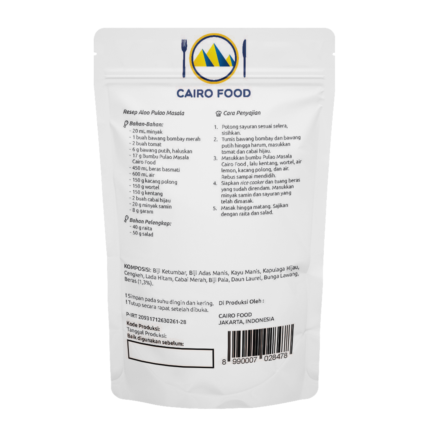 Pulao Masala (Bumbu Pulao Masala)