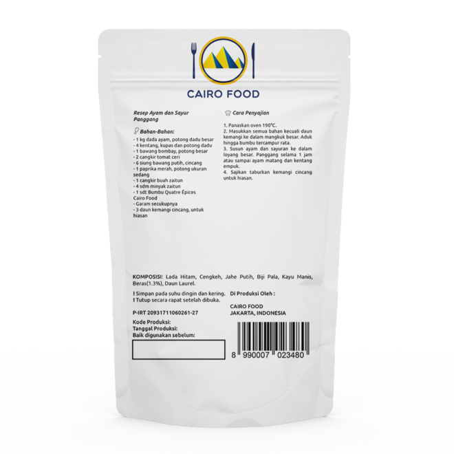 Quatre épices Seasoning (Bumbu Quatre épices)