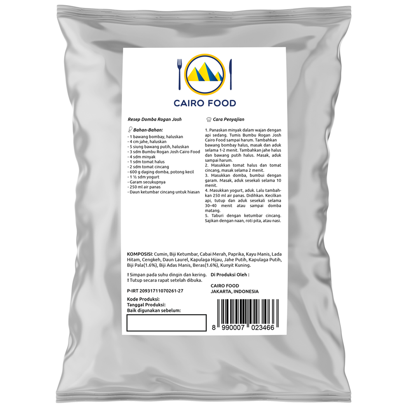 Rogan Josh Masala (Bumbu Rogan Josh)