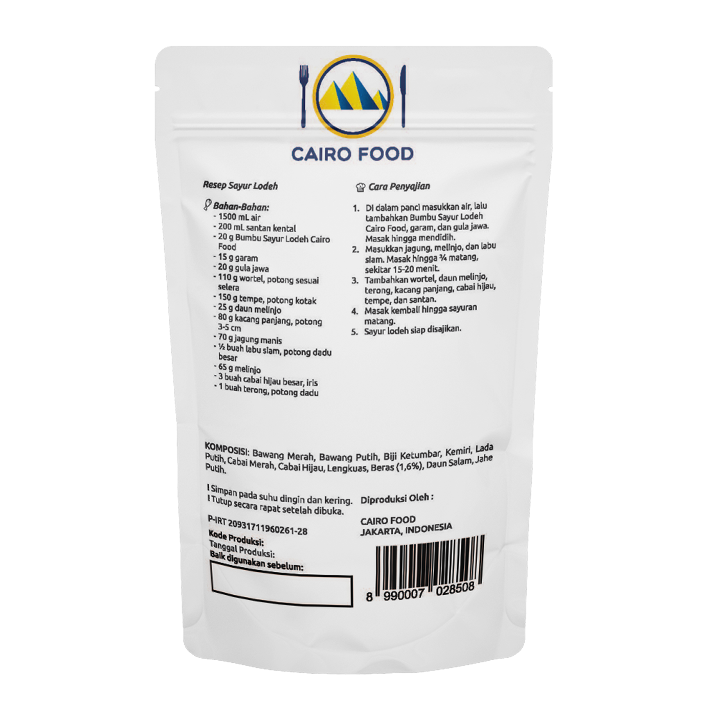 Sayur Lodeh Seasoning (Bumbu Sayur Lodeh)