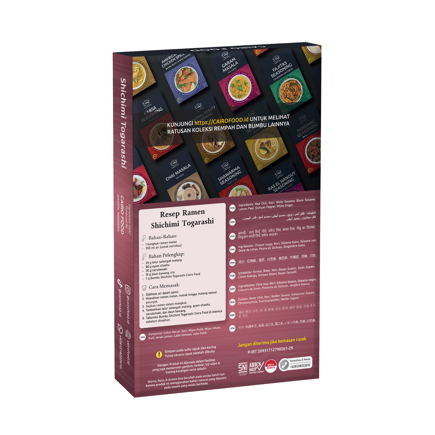 bumbu shichimi togarashi cairo food belakang