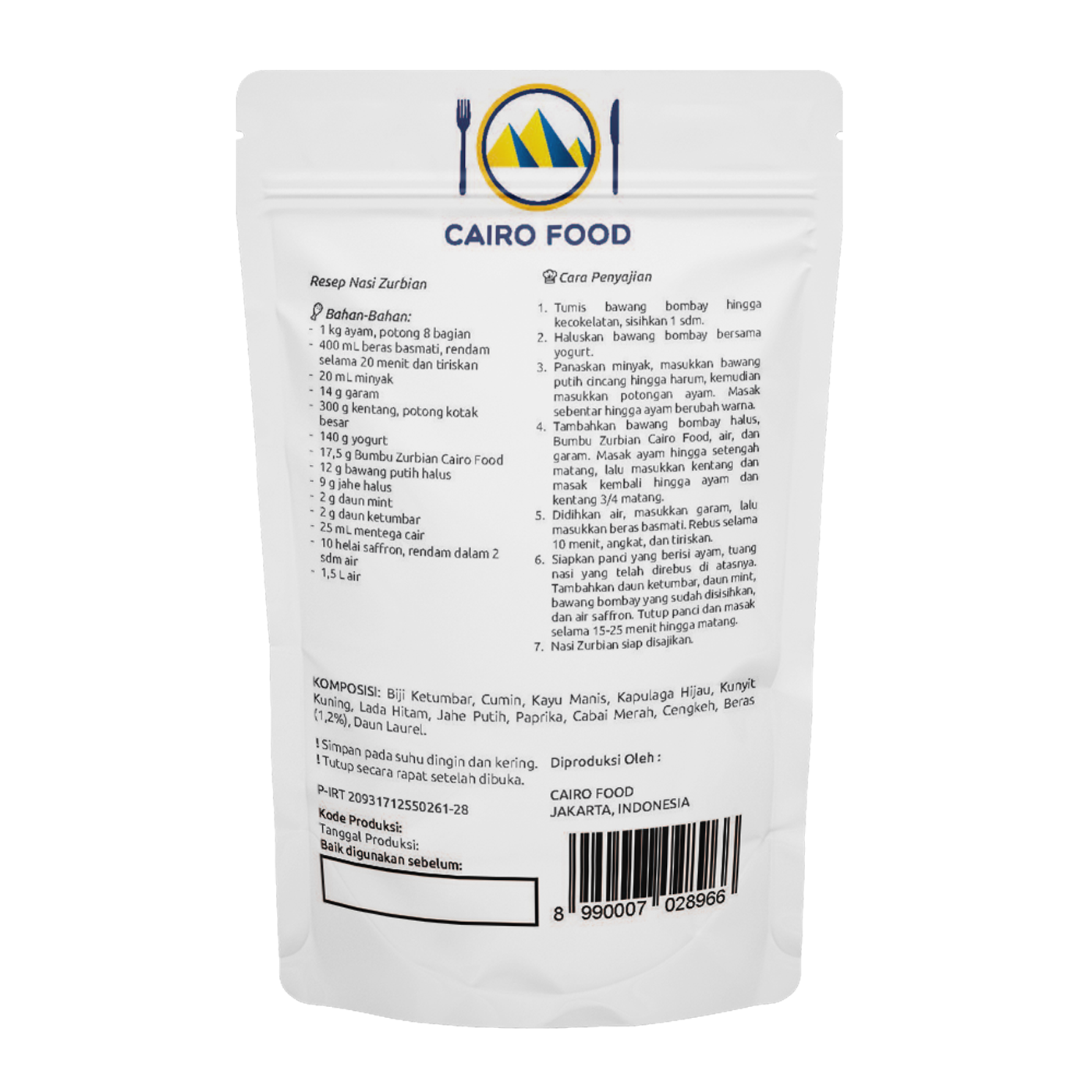 Zurbian Seasoning (Bumbu Zurbian)