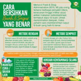 Cara Membersihkan Sayur Dan Buah Yang Benar - Cairo Food