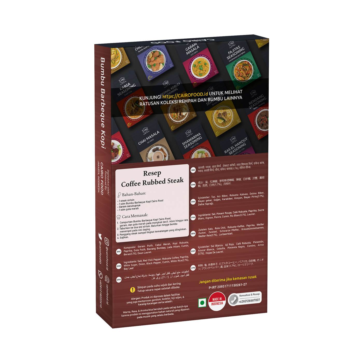 Coffee Rub Spices Mix For Barbeque (Bumbu Barbeque Kopi)