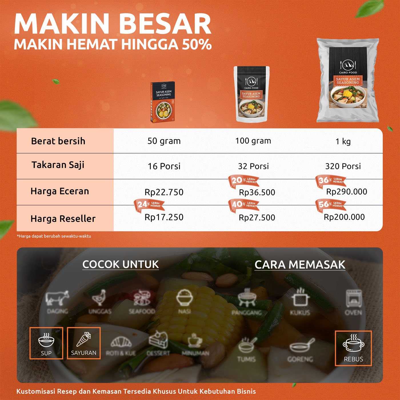 Sayur Asem Seasoning (Bumbu Sayur Asem)