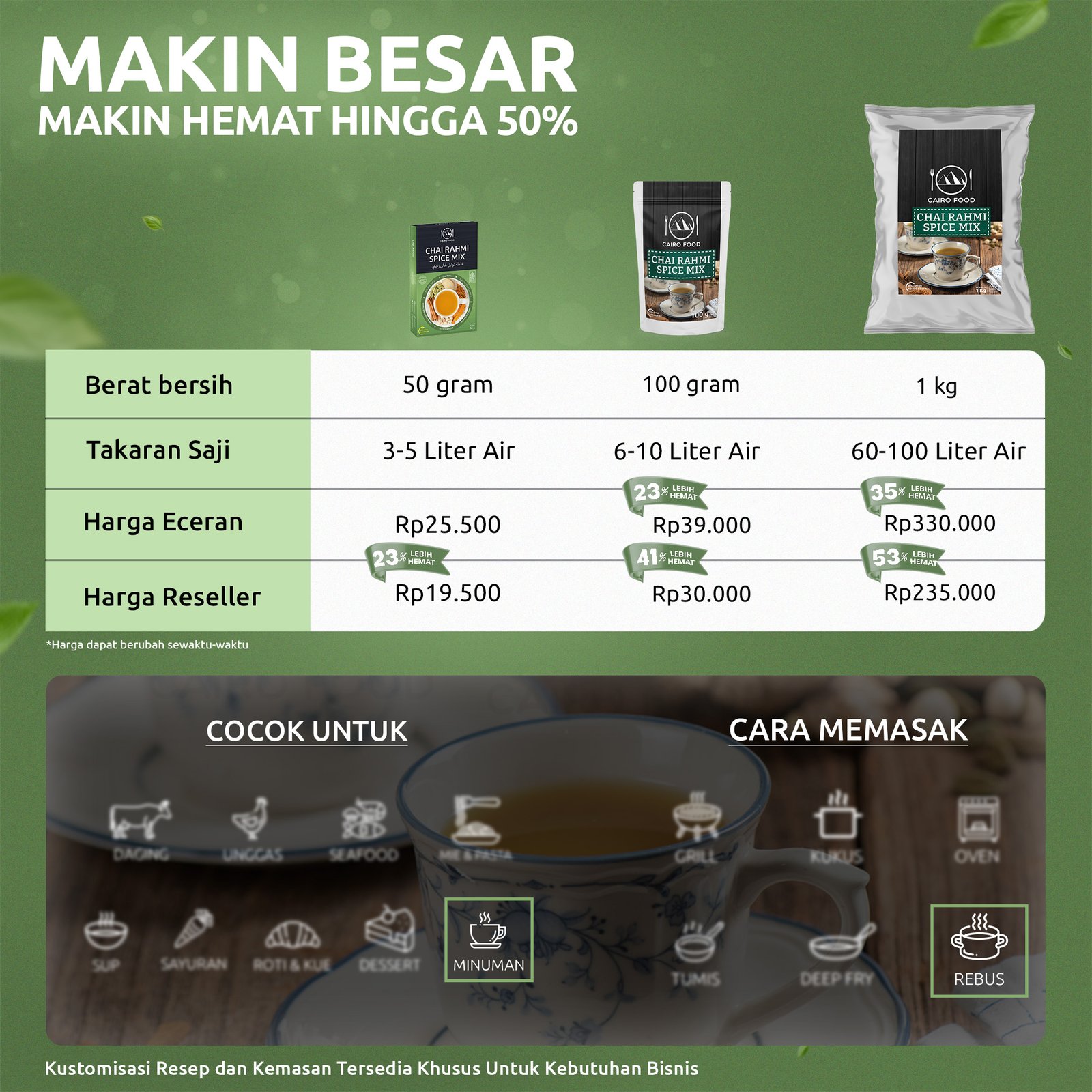 Bumbu Chai Rahmi Cairo Food