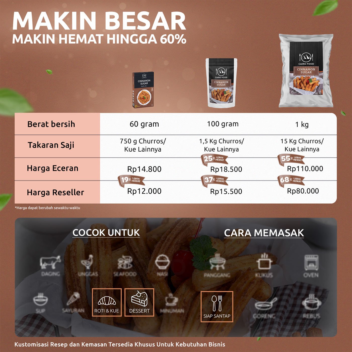 Cinnamon Sugar (Gula dengan Kayu Manis)