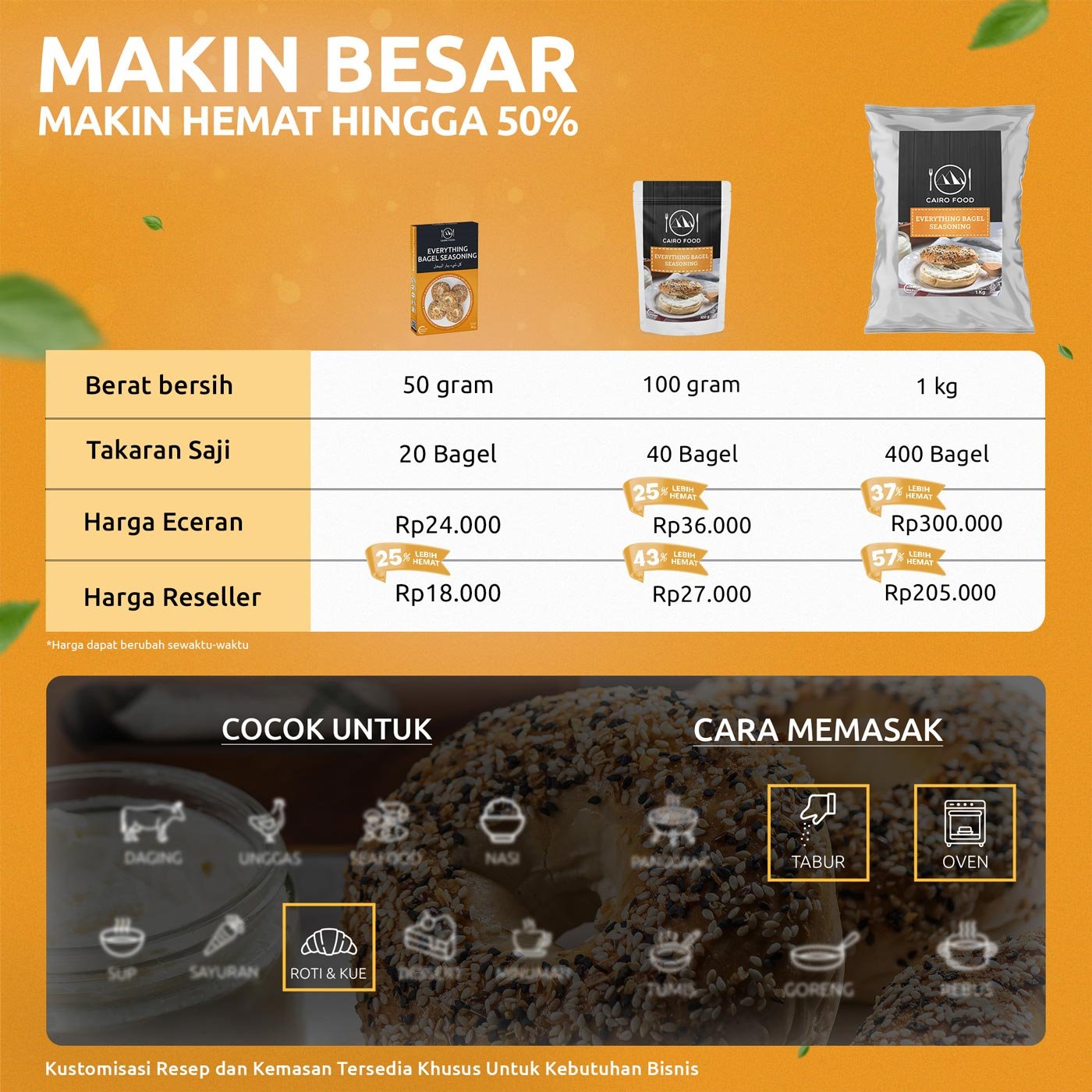 Everything Bagel Seasoning (Bumbu Everything Bagel) Everything Bagel Seasoning (Bumbu Everything Bagel)