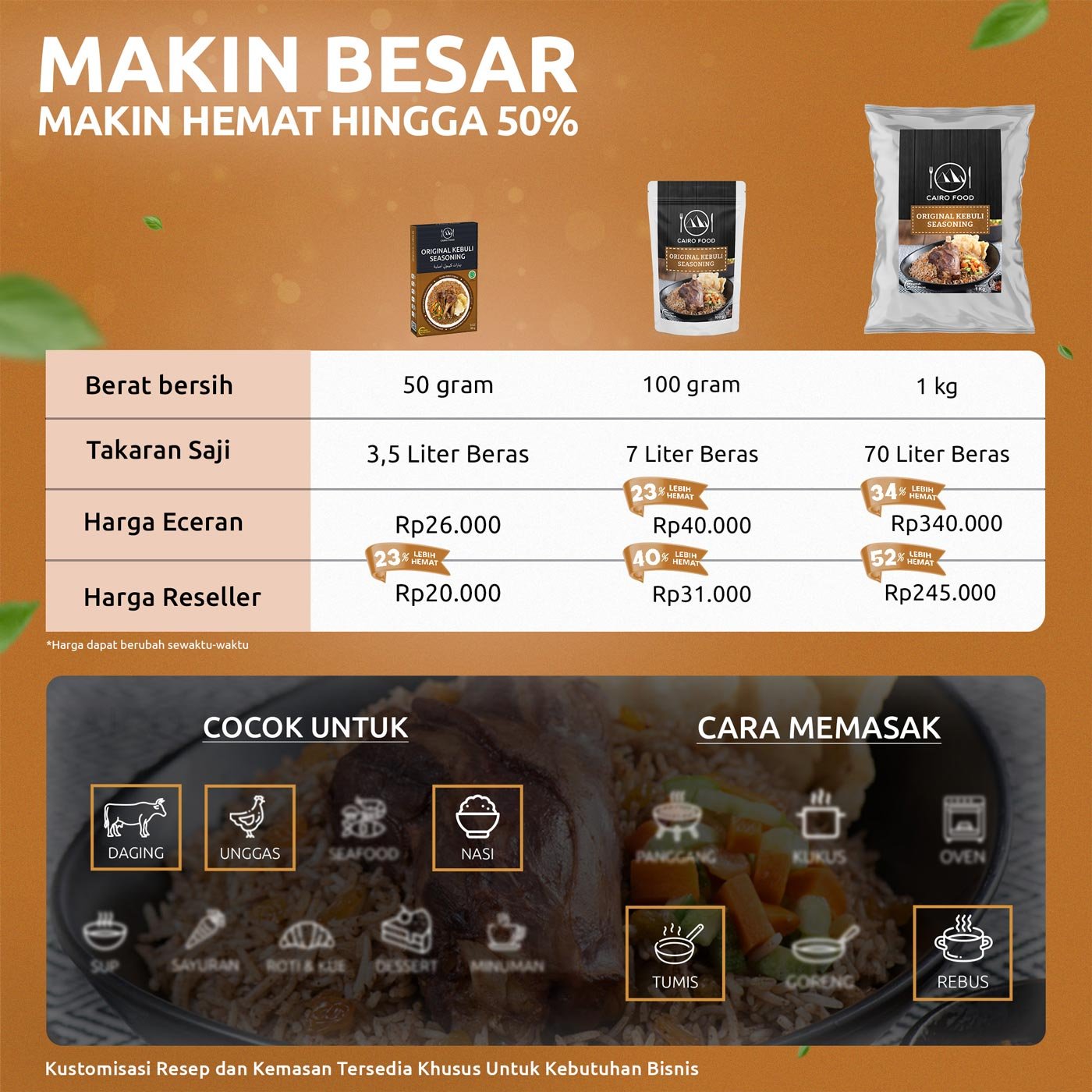 Original Kebuli Seasoning (Bumbu Kebuli Original)
