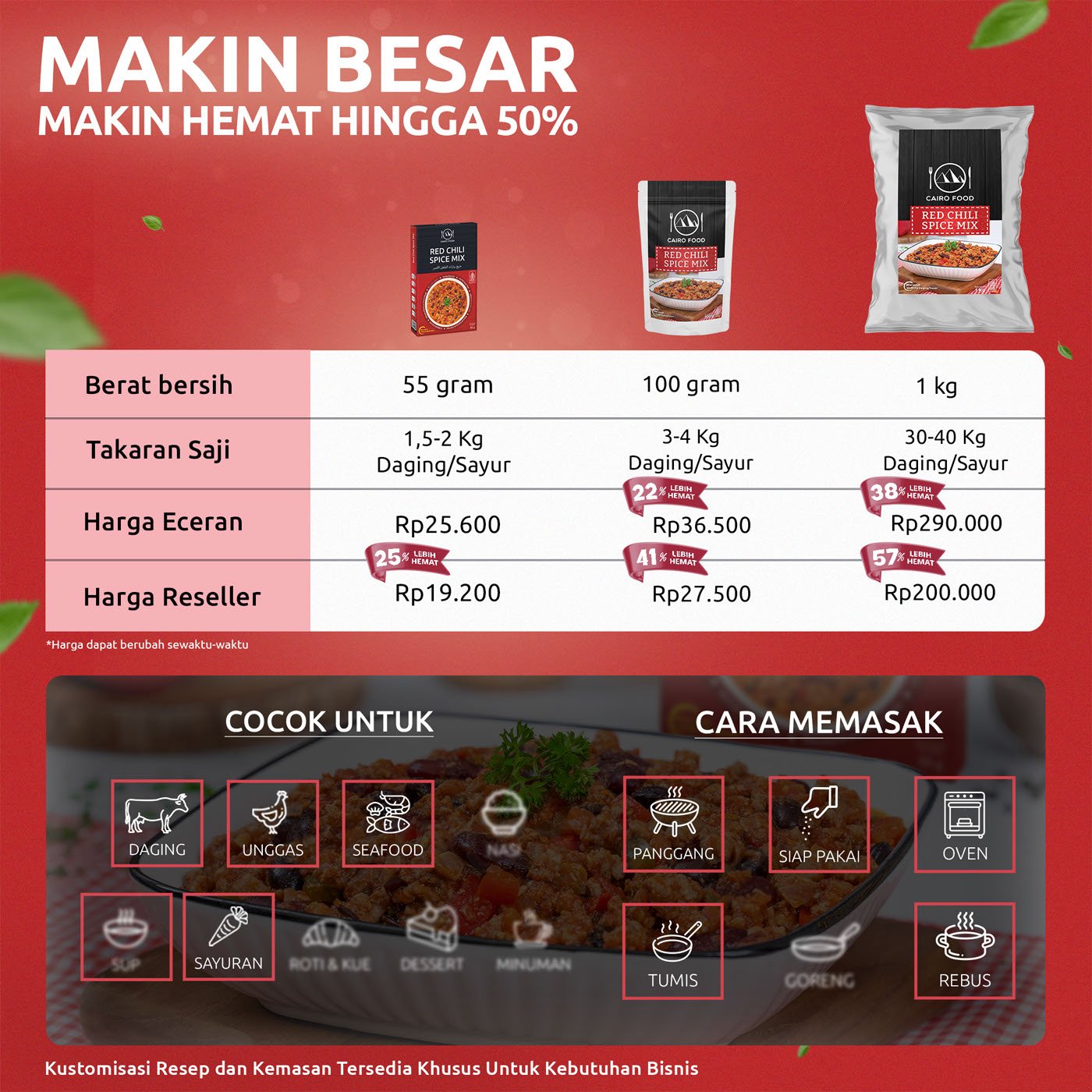 Red Chili Spice Mix (Bumbu Red Chili)