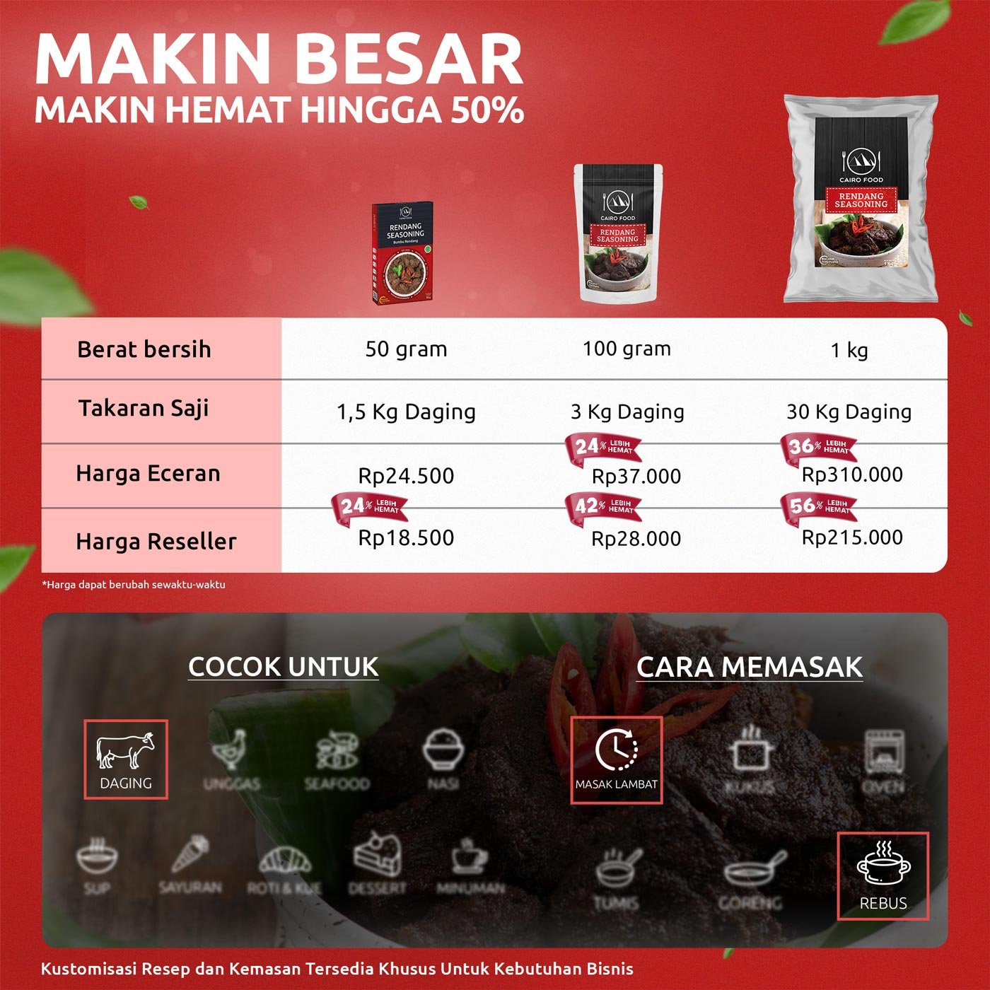 Rendang Seasoning (Bumbu Rendang) Rendang Seasoning (Bumbu Rendang)