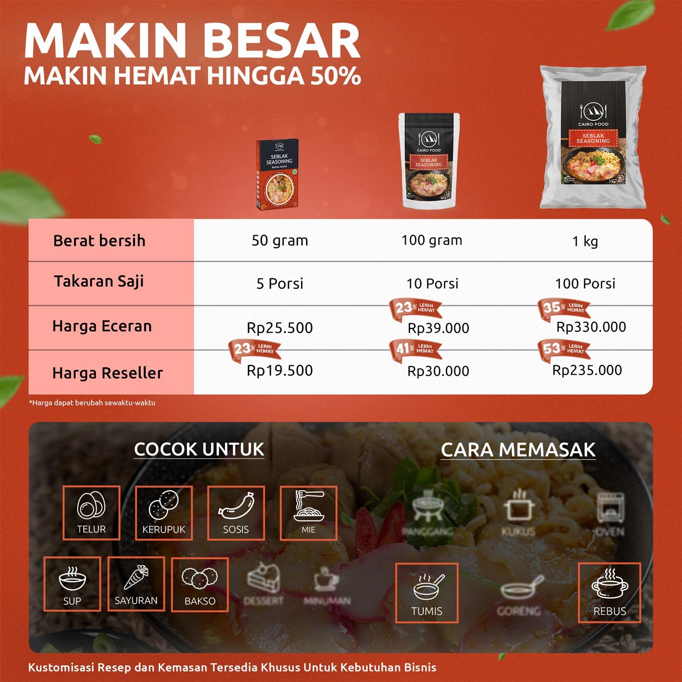 Seblak Seasoning (Bumbu Seblak)